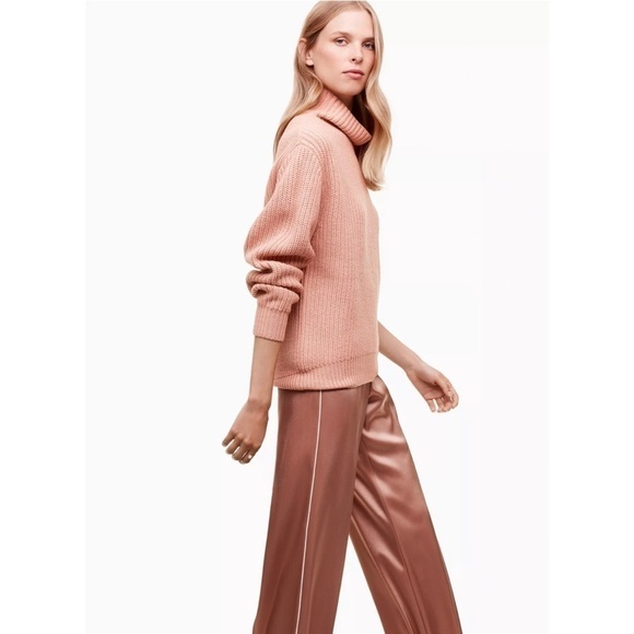 WILFRED | Montpellier Turtleneck Sweater Size XXS Pink - Picture 2 of 9